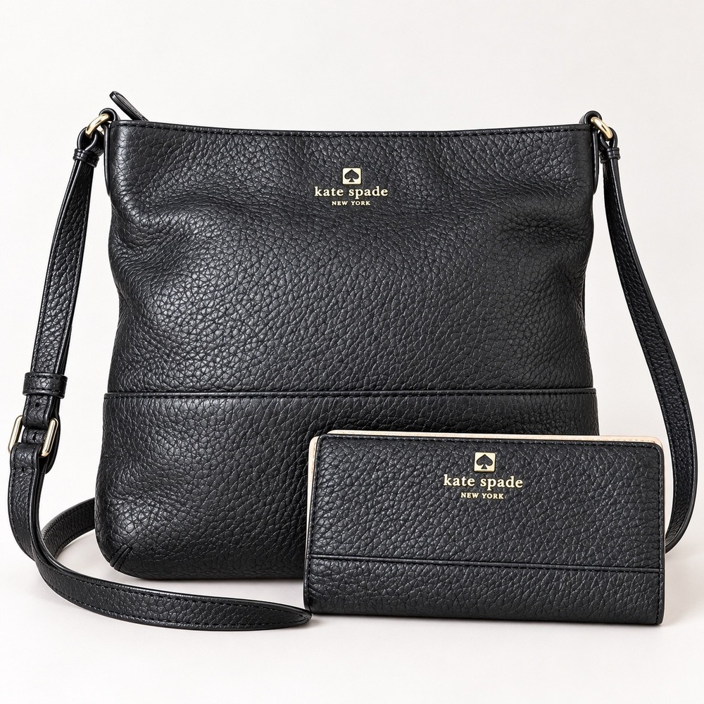 Kate Spade New York South Port Ave Pebbled Leather Crossbody Bag & Wallet Set